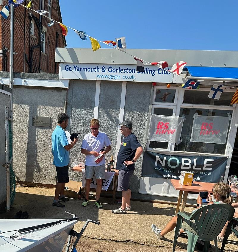 2nd placed Luke Fisher in the Noble Marine RS Vareo Nationals at Great Yarmouth & Gorleston SC photo copyright GYGSC taken at Great Yarmouth & Gorleston Sailing Club and featuring the RS Vareo class