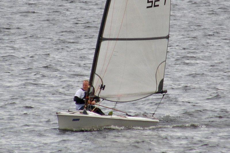 Daniel Partington wins the Border Counties midweek sailing at Llyn Brenig - photo © John Nield