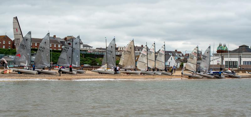 Preparing to launch on Sunday during the Great Yarmouth & Gorleston Sailing Club Beach Regatta - photo © Bob Girling