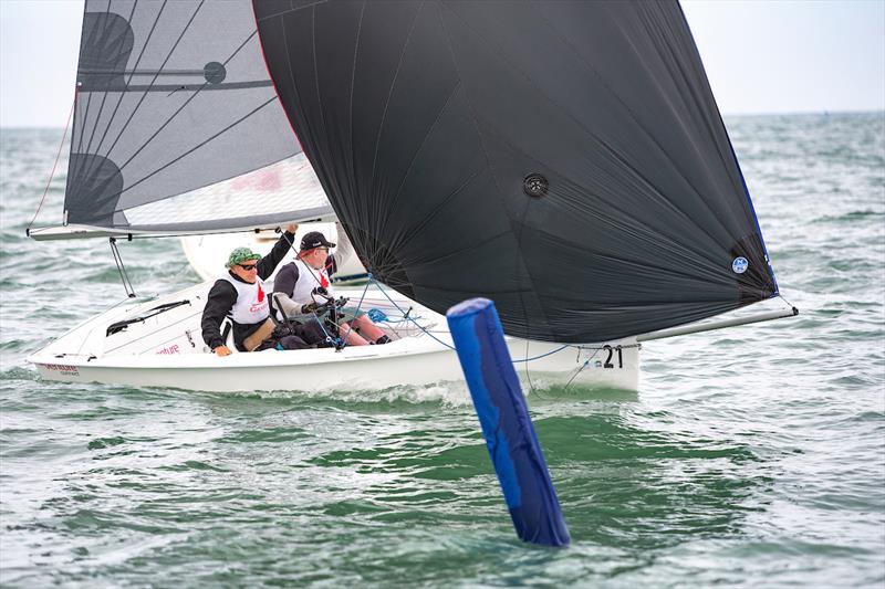 RS Ventures on day 4 of the Para World Sailing Championships photo copyright Miguel Paez taken at  and featuring the RS Venture class