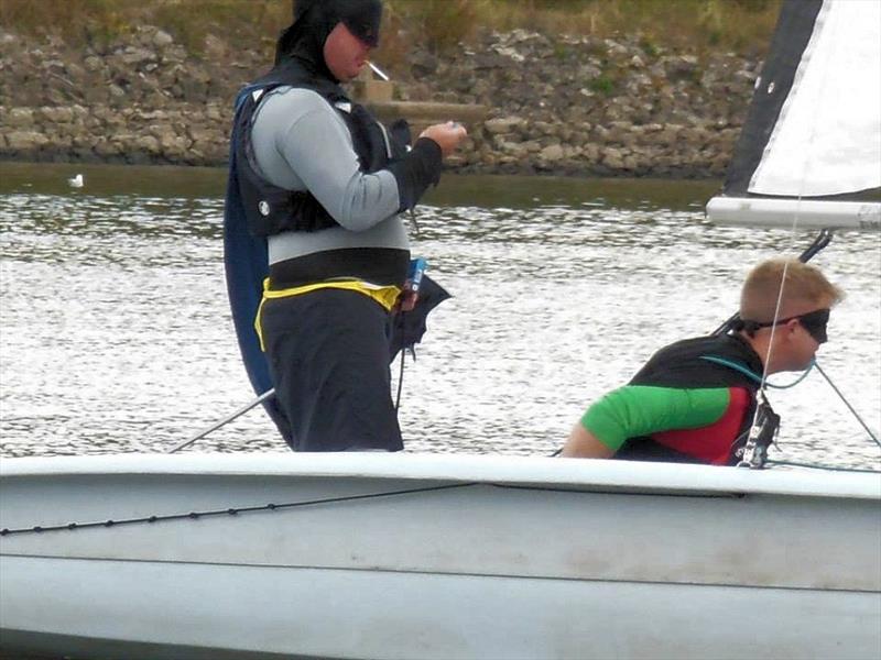 Batman and Robin (Matt French and Steve Taylor) during the Bart's Bash race at Olton Mere photo copyright Charlie Chandler taken at Olton Mere Sailing Club and featuring the RS Vision class