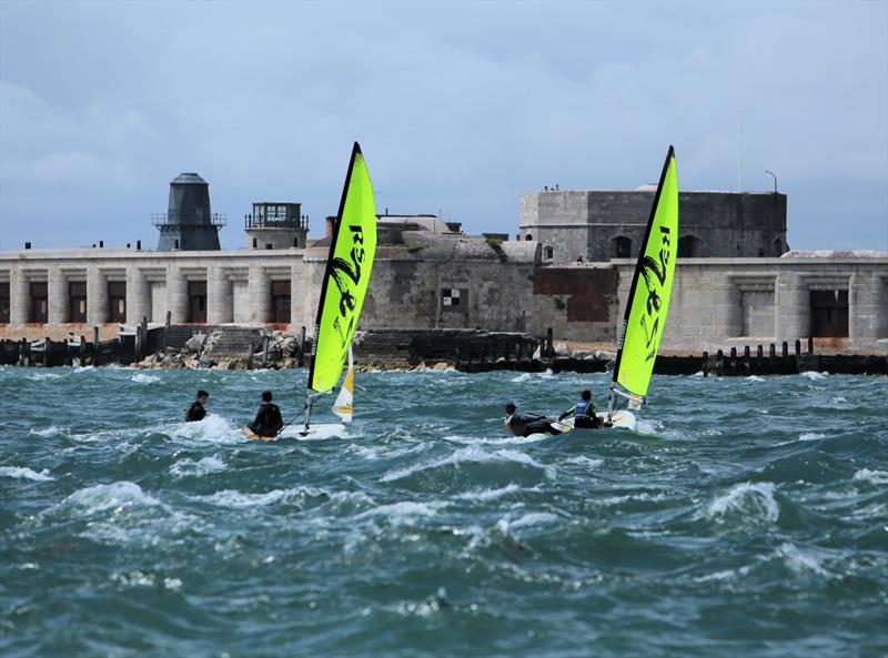 Thread the Needles day photo copyright Mark Jardine taken at Keyhaven Yacht Club and featuring the RS Zest class