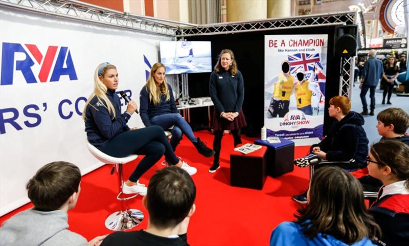 British Sailing Team's athletes at RYA Dinghy Show photo copyright Paul Wyeth / RYA taken at Royal Yachting Association and featuring the  class