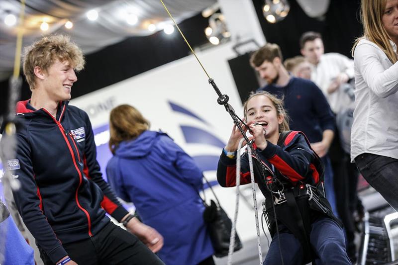 British Sailing Team athletes at the RYA Dinghy Show photo copyright Paul Wyeth / RYA taken at RYA Dinghy Show and featuring the  class