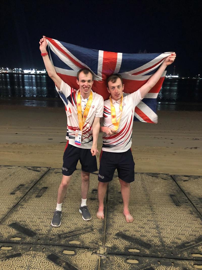 Jamie Cairns and Darren MacGregor - Special Olympics World Games photo copyright RYA Sailability taken at  and featuring the RYA Sailability class