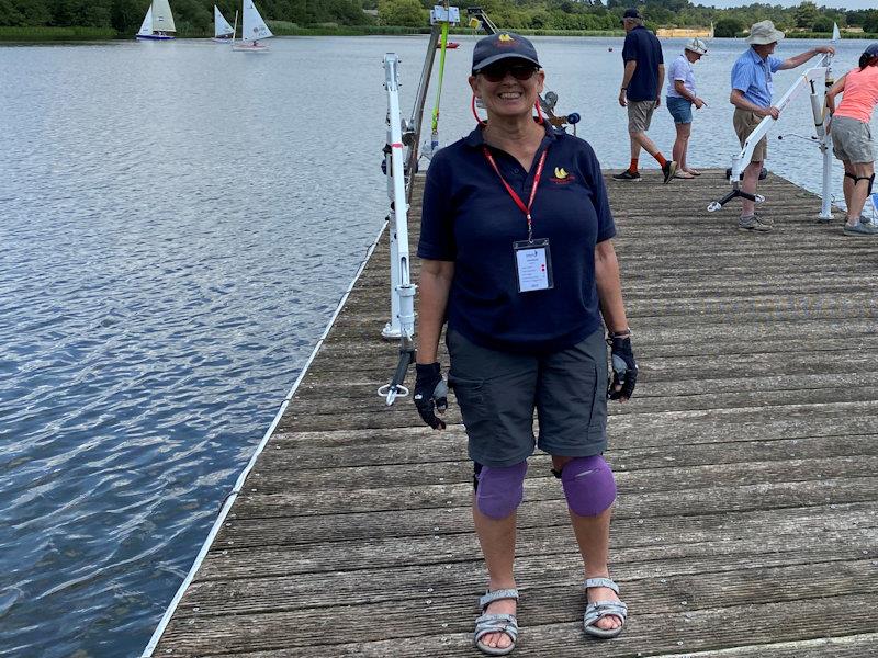 Volunteers working at Sailability clubs soon realise the importance of knee pads, as they spend so long kneeling on the jetty, leaning over dinghies moored alongside! - photo © Magnus Smith