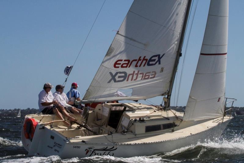 Gordon Lucas – The wily America's Cup skipper found the tiniest of gaps to slip through Mark Lovelady and claim third place – S80 Legends Race - photo © Bernie Kaaks