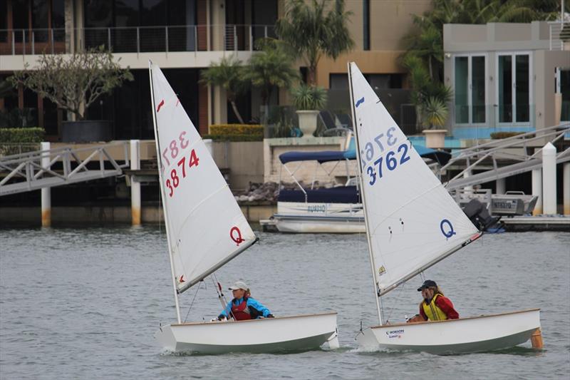 The Sabots, Cadets and Optimists will race on the river in front of The Wharf Mooloolaba at Sail Mooloolaba 2014 photo copyright Tracey Johnstone taken at Mooloolaba Yacht Club and featuring the Sabot class