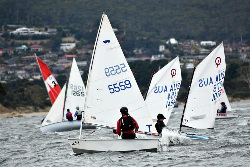 Sabots and Optimists photo copyright Jane Austin taken at Bellerive Yacht Club and featuring the Sabot class