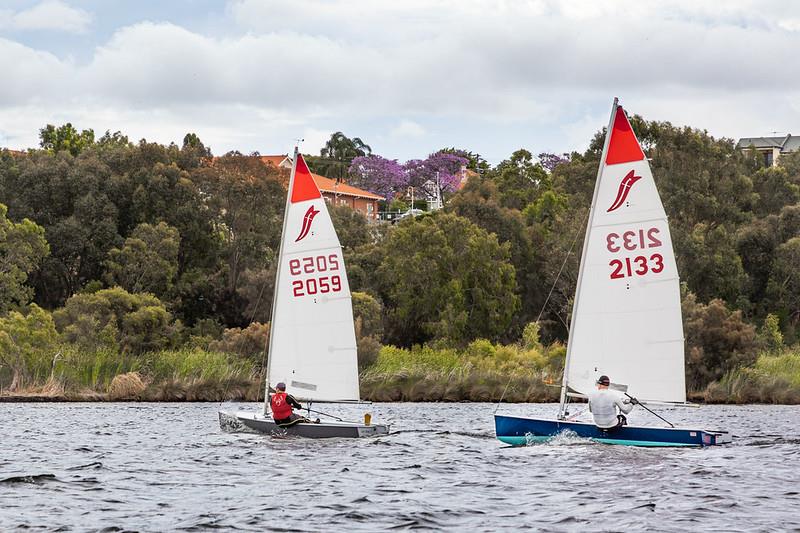 Sabre WA State Championships Heats 1 & 2 photo copyright David Ponton taken at Maylands Yacht Club and featuring the Sabre class