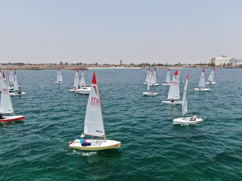 Yesterday's racing was challenging with light winds - 2020 Sabre National Championship photo copyright Harry Fisher taken at Wallaroo Sailing Club and featuring the Sabre class
