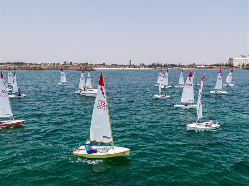 Sabres racing in Wallaroo, SA at the last nationals photo copyright Harry Fisher taken at  and featuring the Sabre class