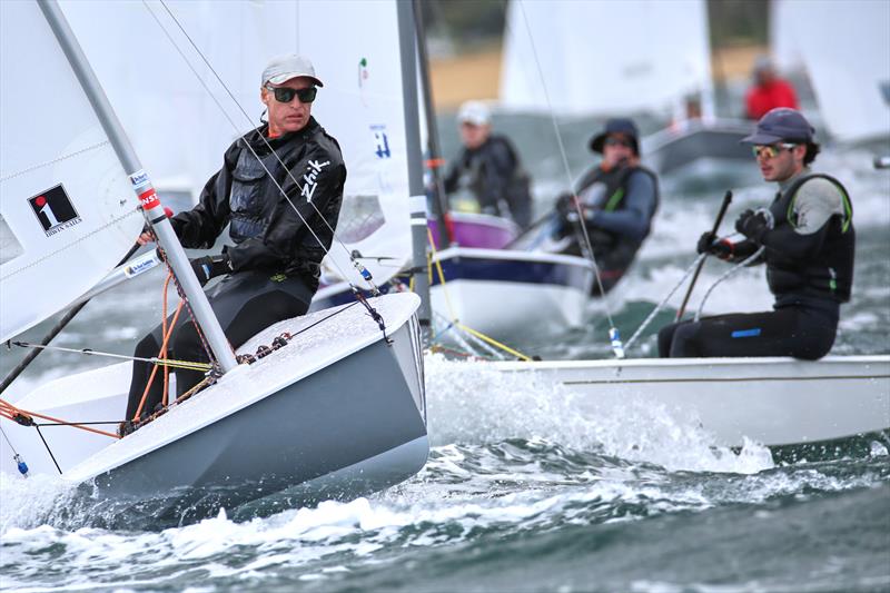 James Nolan during the 2025 Victorian Sabre Championships photo copyright Russell Bates taken at Mount Martha Yacht Club and featuring the Sabre class