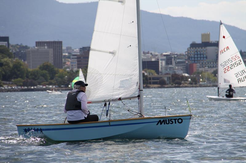 Jo-Anne Verrier is all set for the Tasmanian Sabre Championship - photo © Emily Snedden