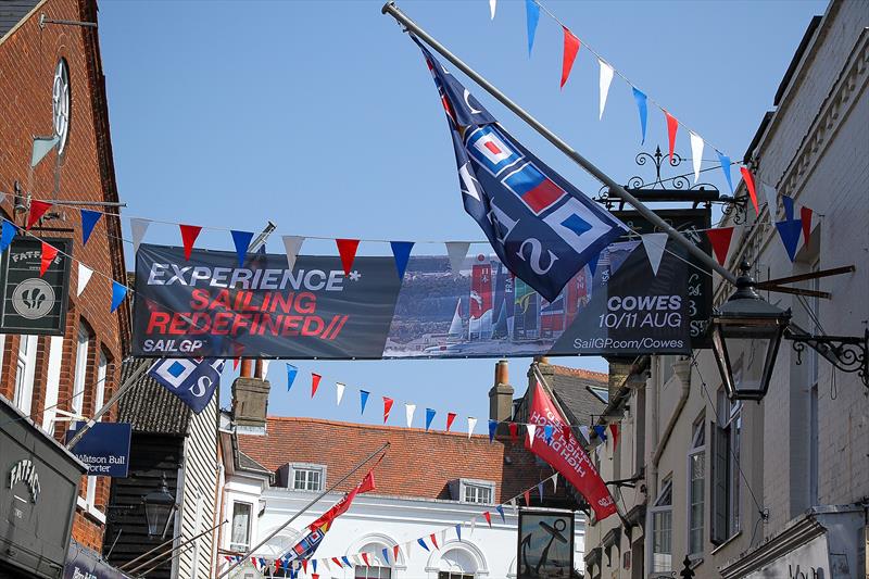 Cowes prepares for the arrival of SailGP in less than a month's time photo copyright Richard Gladwell, Sail World NZ taken at Cowes Yacht Club and featuring the  class