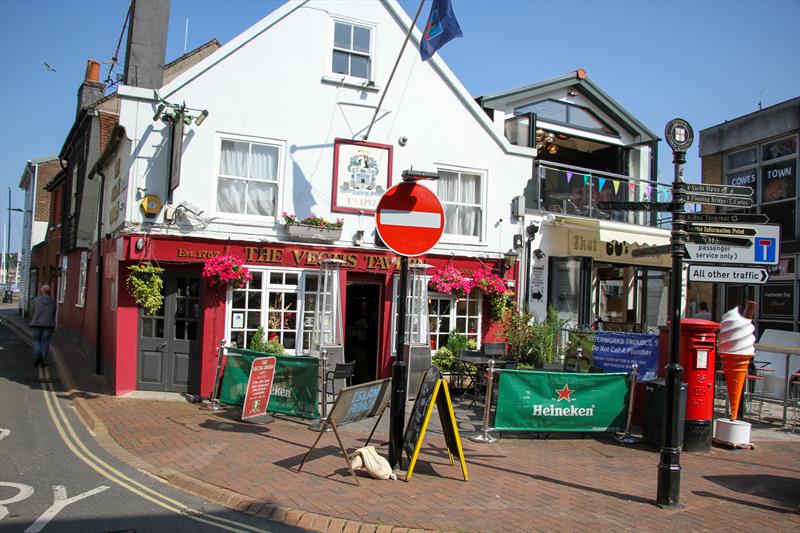 The Vectis Tavern (1757) is one of the oldest `watering holes` in Cowes, Isle of Wight photo copyright Richard Gladwell / Sail-World.com taken at  and featuring the  class