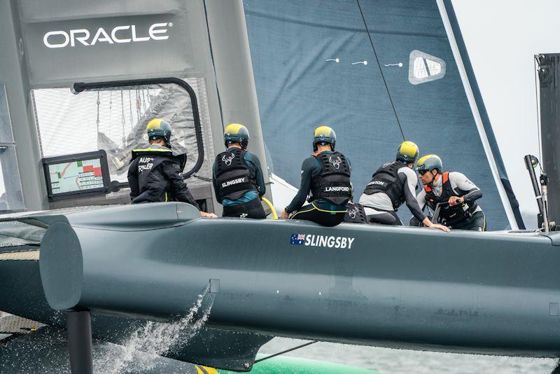 Australia's SailGP Team testing their F50 on Sydney Harbour for the first time - photo © Beau Outteridge