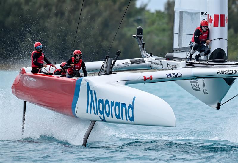 Canada SailGP Team competing on Race Day 1 of Bermuda SailGP Season 3, in Bermuda May .2022  photo copyright Ricardo Pinto for SailGP taken at Royal Bermuda Yacht Club and featuring the  class