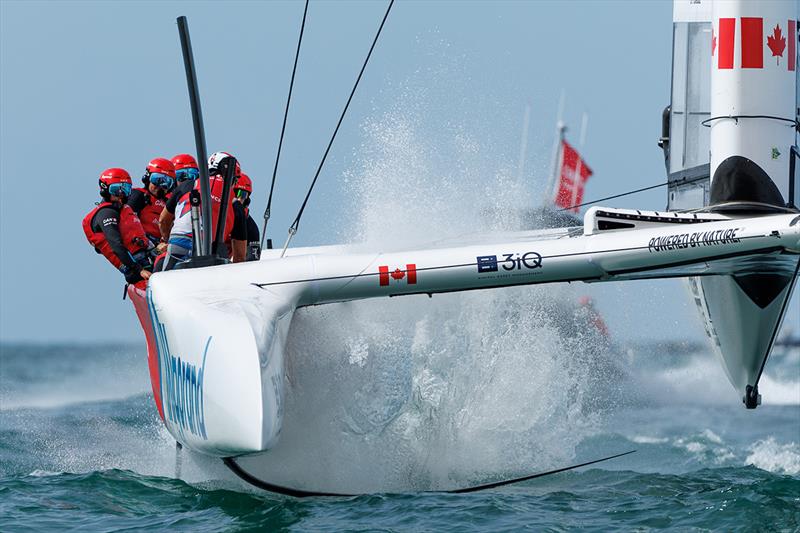 Canada SailGP Team in action on Race Day 2 of the Spain Sail Grand Prix in Cadiz, Andalusia, Spain - photo © Ian Walton for SailGP