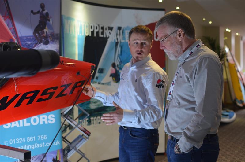 Duncan at the RYA Conference with a WASZP - photo © Sailingfast