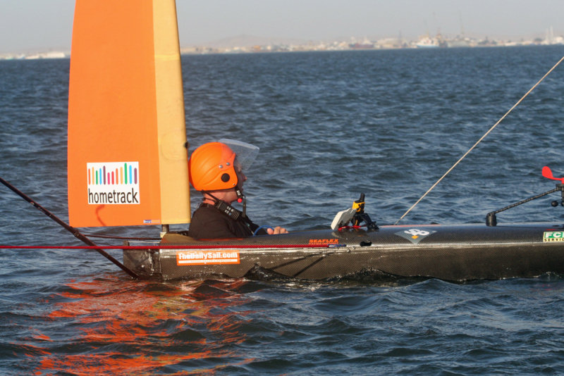 The radical UK backed SailRocket team relocate to the incredible Walvis Bay speed-strip in Namibia photo copyright SailRocket taken at  and featuring the Sailrocket class