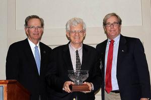 U.S. Sailing 2013 Annual Meeting - L to R - US Sailing President Thomas Hubbell, John Rousmaniere, Rich Jepsen - photo © US Sailing www.ussailing.org
