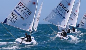 Racing at the 2009 NZ Laser Nationals at New Plymouth photo copyright Event Media taken at  and featuring the  class