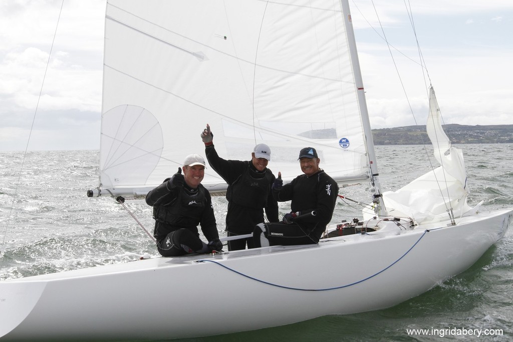 Palfrey, Slingsby and Bertrand - winning Etchells crew - photo © Ingrid Abery http://www.ingridabery.com