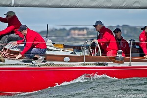 American Eagle with Ted Turner and Gary Jobson  -  12 Metre North American Championships Sept 15-17, 2010 - photo © George Bekris www.georgebekris.com
