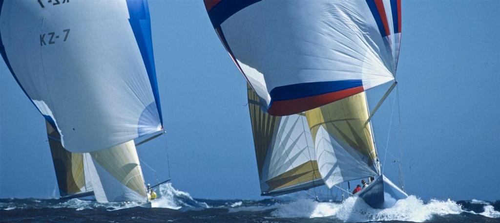 12 Metres sailing in Fremantle ahead of the 1986/87 America's Cup regatta - photo © Daniel Forster http://www.DanielForster.com