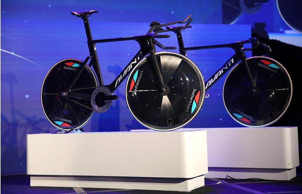 Avanti, Cycling NZ and Southern Spars worked together to develop and manufacture new Track and Road cycles for the 2016 Olympics. Now bike technology has jumped across to the America's Cup photo copyright SW taken at  and featuring the  class