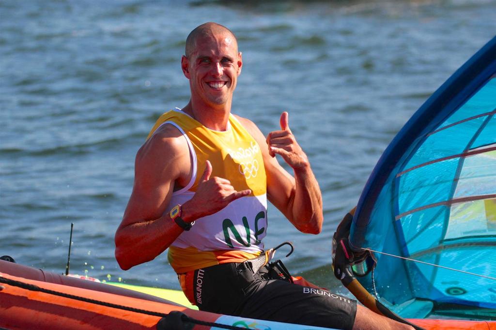 Day 7 - RS:X Mens August 14, 2016. Medal race. Dorian van Rijsselberghe (NED) - photo © Richard Gladwell www.photosport.co.nz