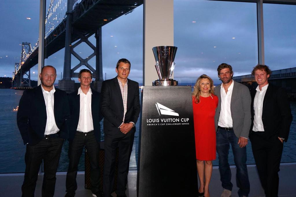 Christine Belanger at the Louis Vuitton Cup skipper's Dinner held at Pier 24  photo copyright Bob Grieser/Outside Images taken at  and featuring the  class