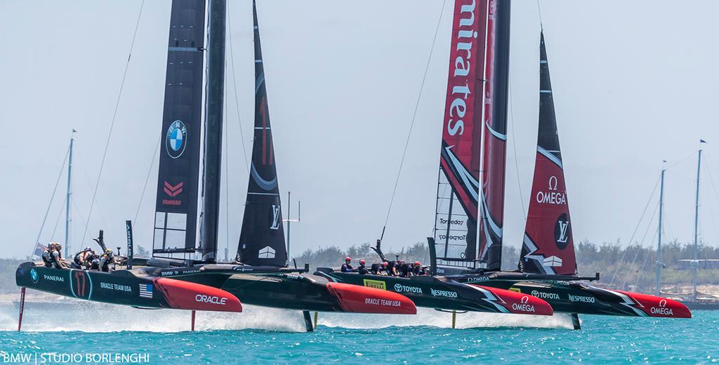 35th America's Cup Match - Race Day 2 - Emirates Team New Zealand and ORACLE TEAM USA - photo ©  BMW | Studio Borlenghi