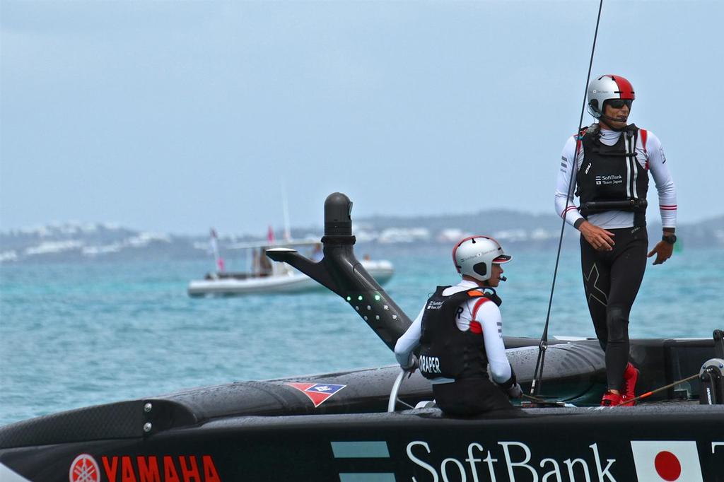 Dean Barker and Chris Draper, Softbank Team Japan - Round Robin 2, Day 78 - 35th America's Cup - Bermuda  June 7, 2017 photo copyright Richard Gladwell www.photosport.co.nz taken at  and featuring the  class