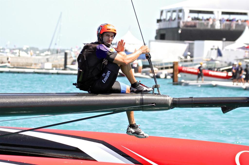 Blair Tuke - Emirates Team New Zealand  - 35th America&rsquo;s Cup Match - Race 4 - Bermuda  June 18, 2017 photo copyright Richard Gladwell www.photosport.co.nz taken at  and featuring the  class