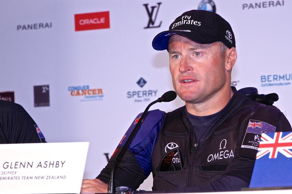 Glenn Ashby, skipper Emirates Team New Zealand - 35th America's Cup  - Bermuda  June 26, 2017 photo copyright Richard Gladwell www.photosport.co.nz taken at  and featuring the  class