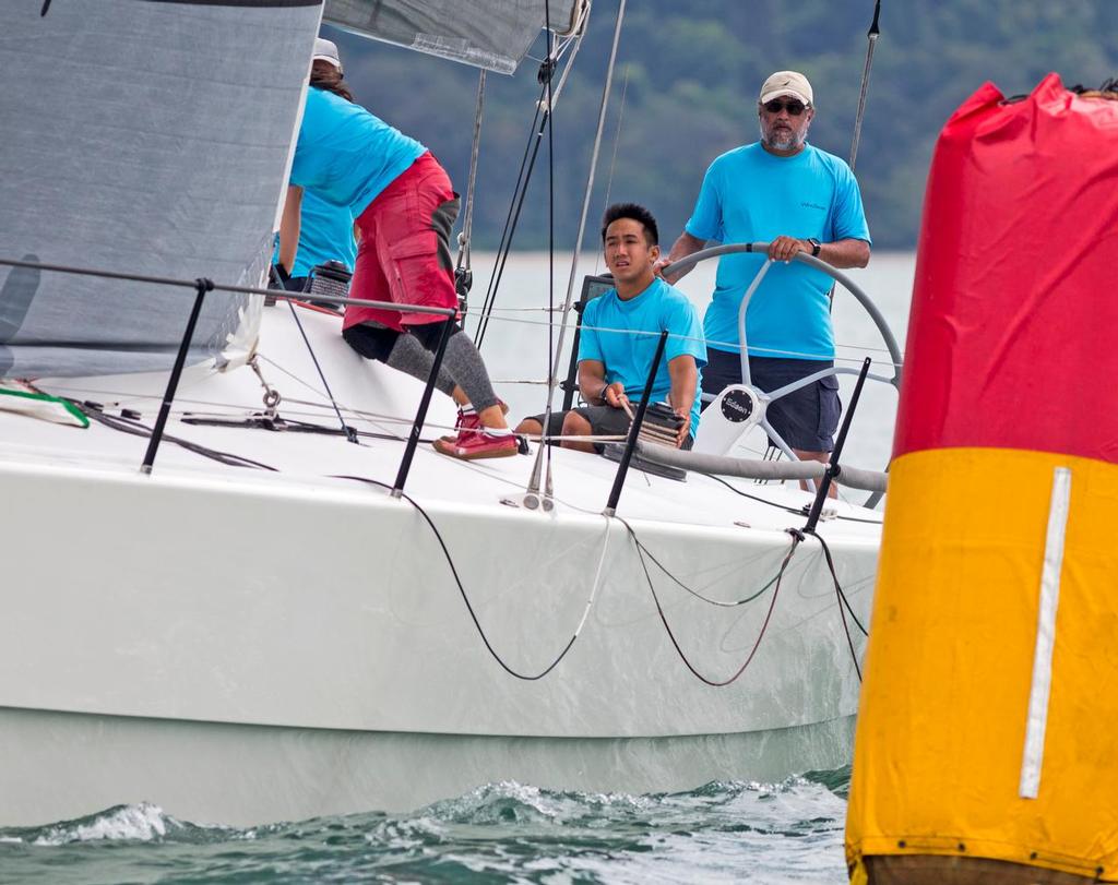 WindSikher. Sarab Jeet Singh keeps an eye on the mark. 2017 Raja Muda Selangor International Regatta. photo copyright Guy Nowell / RMSIR taken at  and featuring the  class