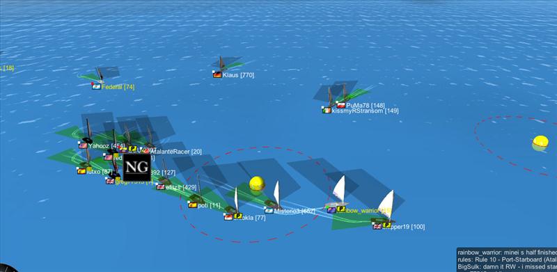 Virtual ISAF Youth Sailing World Championships racing photo copyright SailX taken at  and featuring the SailX class