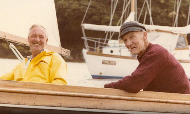 Father and son Jim and Alec Stone sailing a Yawl together at Salcombe photo copyright Jessica Barker, Stone Family Archive taken at Salcombe Yacht Club and featuring the Salcombe Yawl class