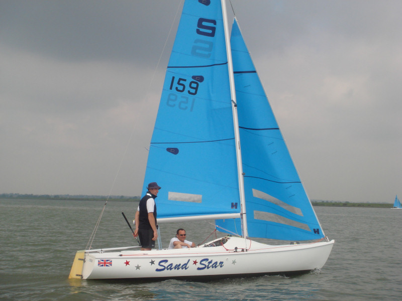 Sand Star wins the Lonton & Gray Sandhopper nationals at Burnham photo copyright Sally Willis taken at  and featuring the Sandhopper class