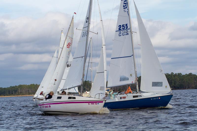 Racecourse action at the Blackbeard Sailing Club's annual Turkey Trot Regatta - photo © the Blackbeard Sailing Club