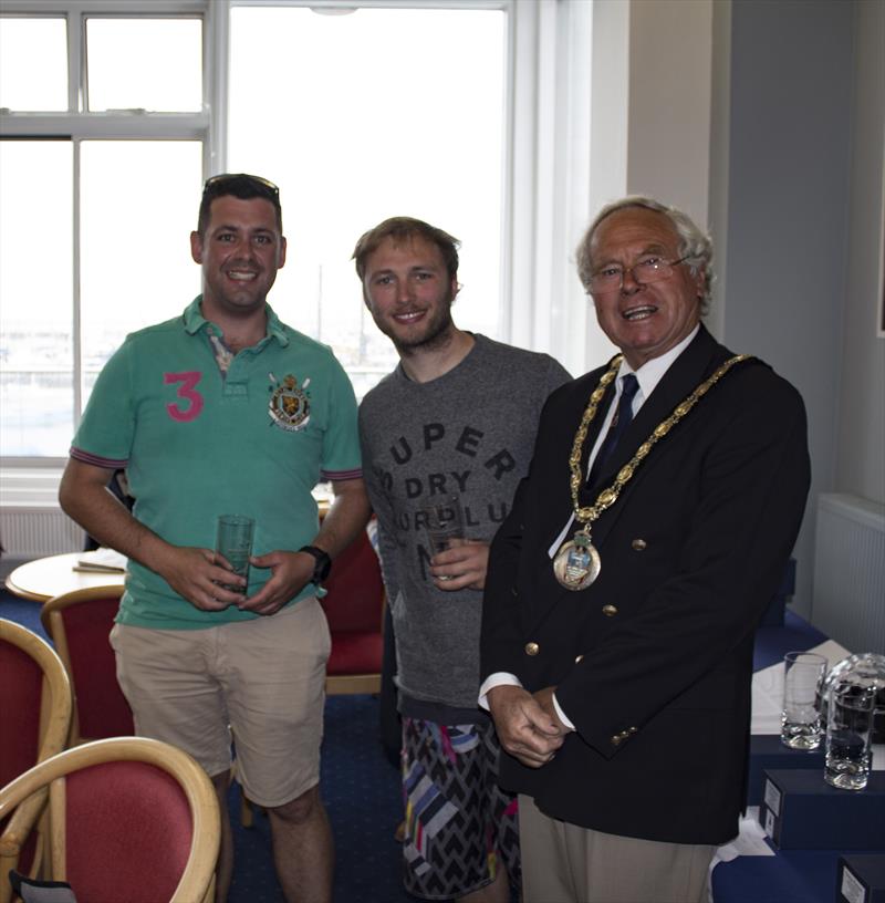 Pete & Rich win the Lymington Town SC Scorpion Open photo copyright Lou Johnson taken at Lymington Town Sailing Club and featuring the Scorpion class