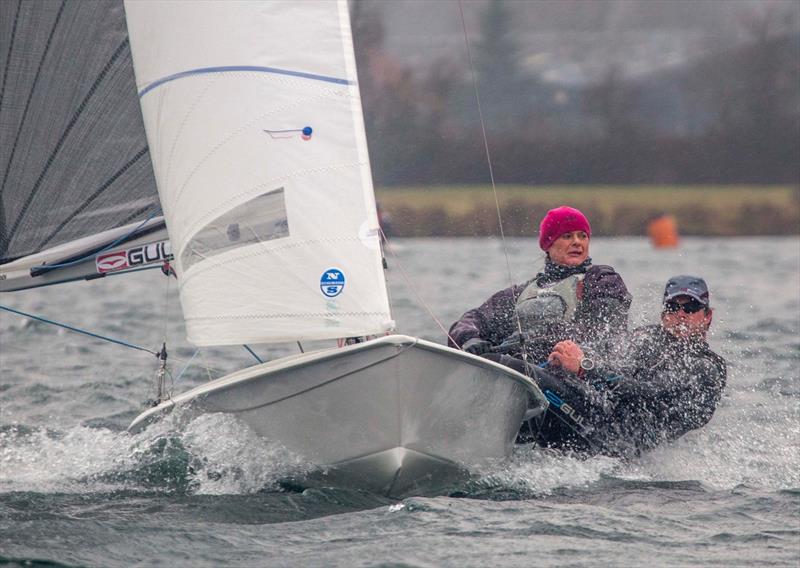 Notts County Cooler and Staunton Blaster photo copyright David Eberlin taken at Notts County Sailing Club and featuring the Scorpion class