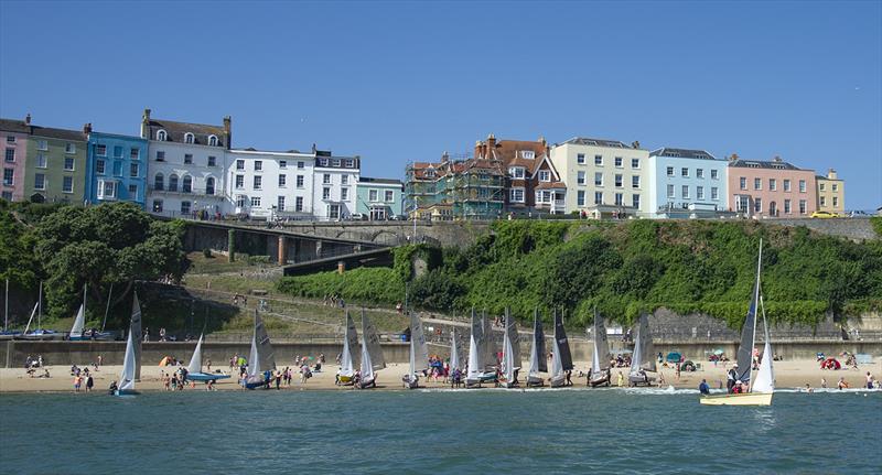 Gul Scorpion Nationals at Tenby day 1 photo copyright Alistair Sheerwater taken at Tenby Sailing Club and featuring the Scorpion class