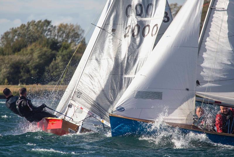 Close tacking at the start during the Scorpion Inlands at Notts County photo copyright David Eberlin taken at Notts County Sailing Club and featuring the Scorpion class