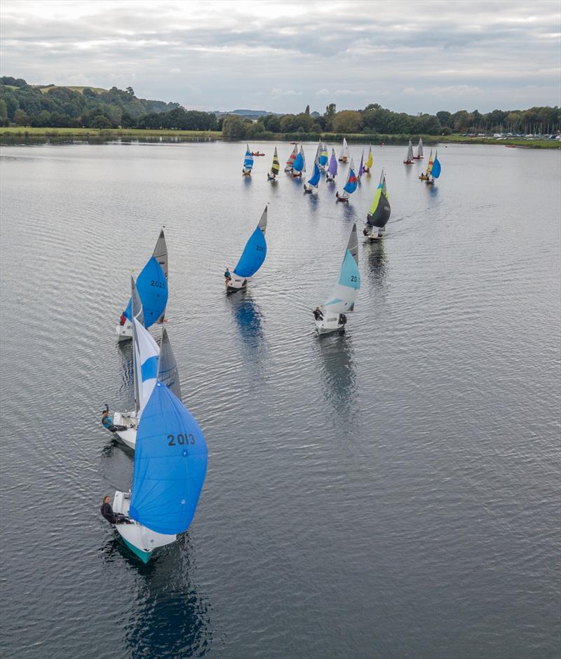 Light wind reach during the Notts County Scorpion Open photo copyright David Eberlin taken at Notts County Sailing Club and featuring the Scorpion class