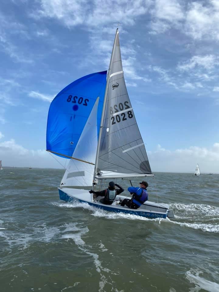 Scorpion 2028 during LTSC Early Points Series race 2 photo copyright Clare Sleigh taken at Lymington Town Sailing Club and featuring the Scorpion class