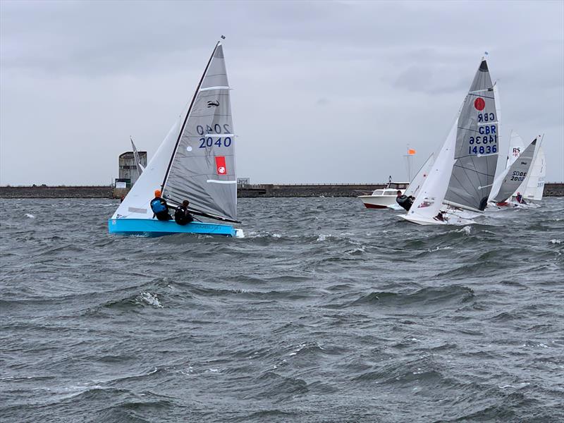 Strong winds for the Burton Blizzard  photo copyright Steve Ball taken at Burton Sailing Club and featuring the Scorpion class
