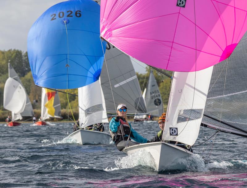 Amy Clay and Dan Henderson third in the Notts County Scorpion Open photo copyright David Eberlin taken at Notts County Sailing Club and featuring the Scorpion class